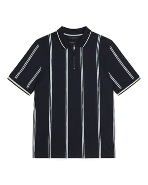 Polo de rayas Ted Baker Sisons Hombre Azul Marino
