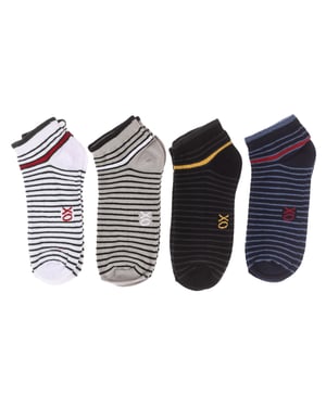 Pack de 4 Calcetines tobilleros hombre, calcetines cortos hombre