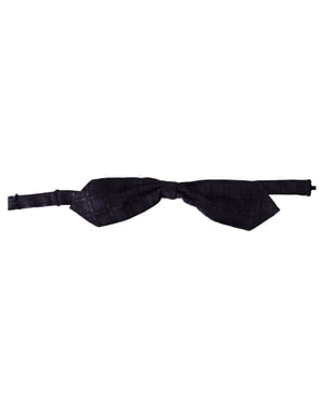 Corbata de hombre Papillon ajustable en seda geométrica azul de Dolce & Gabbana