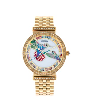 Reloj de pulsera Bertha Emily de nácar
