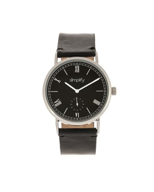 Simplifique el reloj con correa de cuero 5100