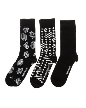 Pack-3 Calcetines de caña alta y puño antipresión JF3LSMC03-STANDART hombre