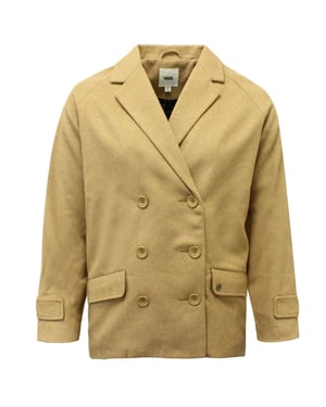 Vans G Revival Coat Beige Button Up Winter Womens Blazer Jacket V2Y6ELK A42A