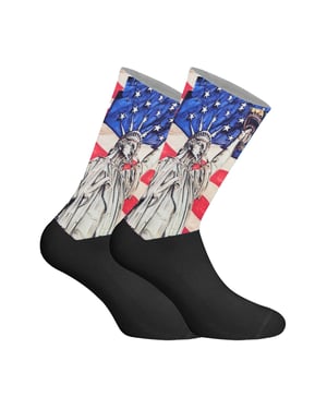 Calcetines de caña larga estampados elásticos unisex