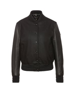 Chaqueta bomber de cuero negra Willow de Belstaff