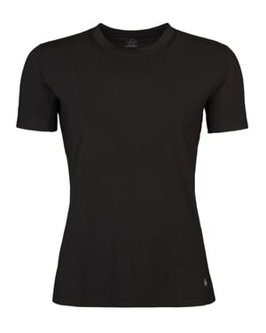 Camiseta Térmica de Mujer para el Invierno | Calentador | Camiseta de Manga Corta | Forro Polar - Negro
