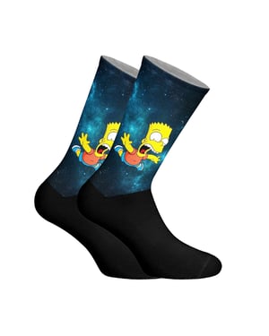 Calcetines de caña larga estampados elásticos unisex
