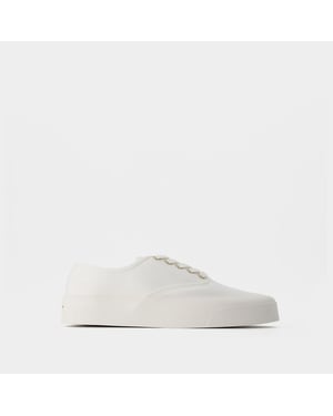Zapatillas con cordones - Maison Kitsune - Algodón - Blanco