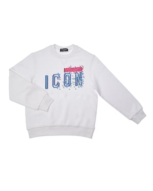 Sudadera Crew Neck Relax Icon DQ2031D0-09BDQ para niña
