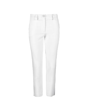 Pantalones blancos de algodón estilo vaquero