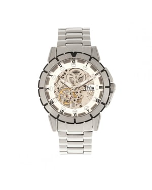 Reloj automático con pulsera esqueleto de Reign Philippe