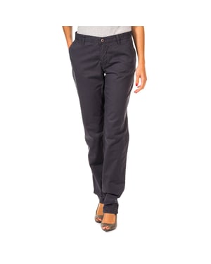 Pantalon largo con bajos de corte recto 31693810 mujer