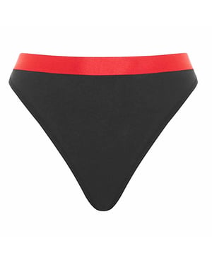 Nicce Winistand Black Womens Heart Thong Rear 211 2 15 08 0043