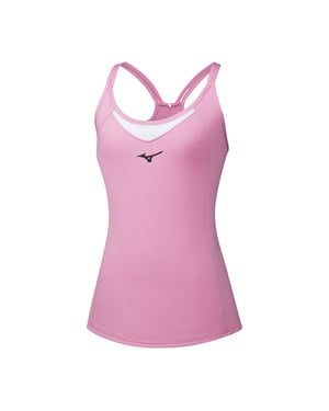 Camiseta de Tirantes Mizuno DryLite Mujer Rosa/Blanca
