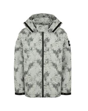 Fin de semana del de fin de semana manga larga chaqueta con capucha para hombre oxidada jkaw2118 gris oxidado