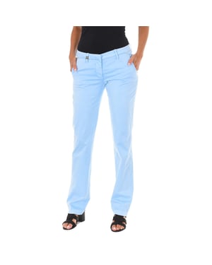 Pantalon Largo estilo chino con bajos rectos 70DBF0028-R123 mujer