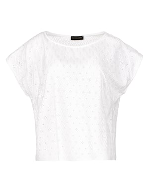 Top bordado sin mangas blanco