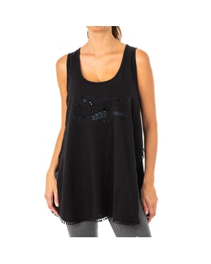 Camiseta de tirantes y cuello redondo LWR303 mujer