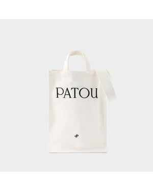 Bolsa de la compra vertical - PATOU - Algodón - Blanco
