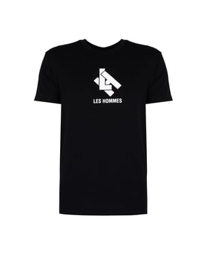 Les Hommes T-Shirt New Logo del hombre negro