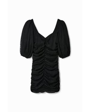Vestido Negro para Mujer Desigual