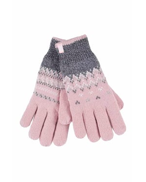 Heat Holders - Guantes térmicos nórdicos con forro polar para mujer