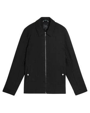 Ted Baker Manburn Hombre Negro Harrington Chaqueta