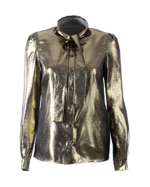 Blusa de manga larga con lazo para mujer de Dolce & Gabbana