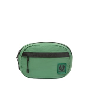 Bolso cruzado verde con grafico de Belstaff