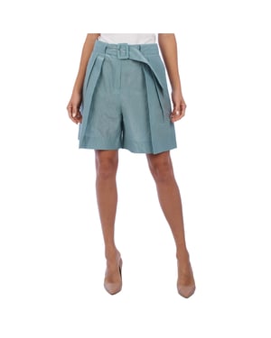 Shorts Plisados Tiro Alto 5NP41T Mujer