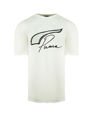 Puma x Rhugi Camiseta blanca para hombre de la tripulación de manga corta 589066 02