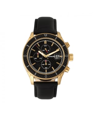 Reloj Breed Maverick con cronógrafo y correa de cuero con fecha