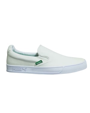 Puma Smash Vulc Slip on K White Mens Entrenadores 367617 02