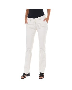 Pantalon Largo estilo chino con bajos rectos 70DBF0028-R123 mujer