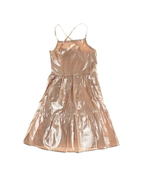 Vestido de fiesta metalizado 664477 niña
