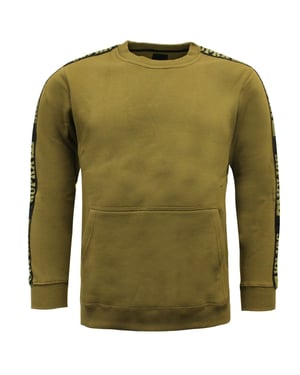 Suprader Crew Crew Neck Sweint Sweatshirt Olive Mens Jumper 102085 382 A38E