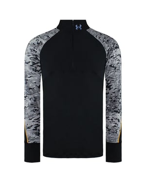 Under Armour Zip Up Up Black /Grey Mens Califier Run 2.0 II Sweaters 1365664 002