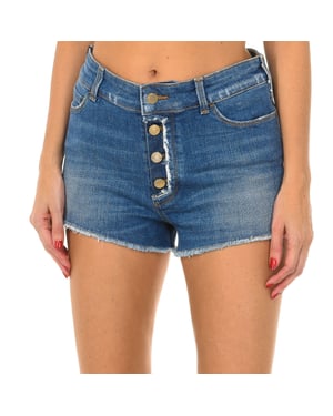 Short tejano bajos deshilachados C5J17 mujer