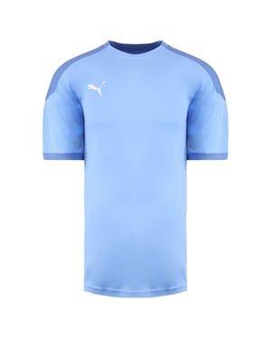 Puma Drycell TeamFinal 21 manga de manga Men Lightblue Training Camiseta 656481 18