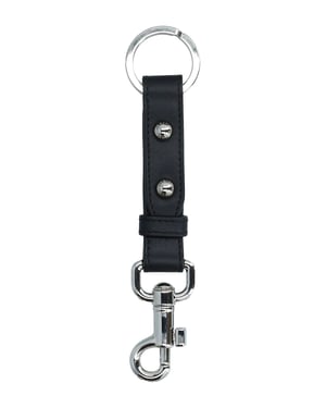 Llavero de cuero negro para hombre Dolce & Gabbana