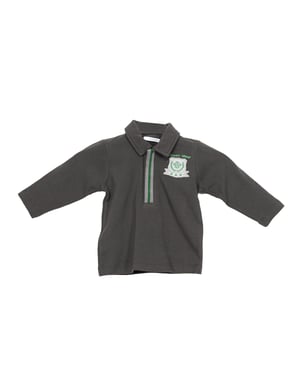 Polo manga larga y cuello de solapa 3735W17 niño