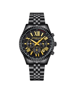 Anthony James Edición Limitada Chrono Sports Negro - 5 años de garantía