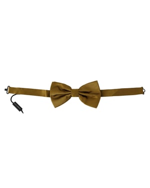 Pajarita Papillon para Hombre en Seda 100% Amarillo Mostaza de Dolce & Gabbana