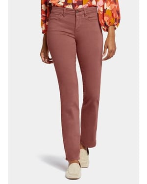 Vaqueros rectos Marilyn Denim color naranja quemado