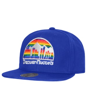 Capa azul de Mitchell & Ness Denver Nuggets Mens