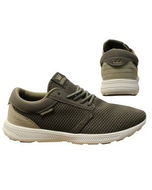 Supra Hammer Run Gray Mesh Lace Up Casual Mens Running Entrenadores 08128 036 B84D