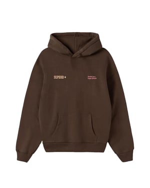 Sudadera Don't call me baby Hoodie Brushed Oversize Marrón SUPERB mujer