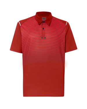 Oakley Camisa de golf de golf de hombre rojo manga corta 434229 80U