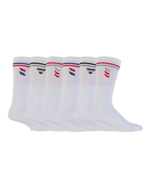 Paquete de 6 calcetines de algodón transpirable para hombre 11-14 uk