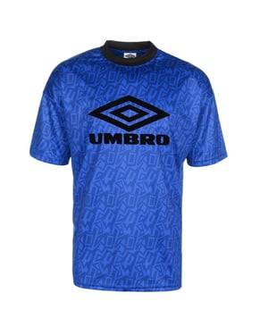 Camiseta azul de graffiti para hombre